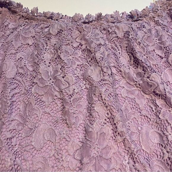Women's Miholl Lavender Lace Blouse Off Shoulder Size XXL - Picture 7 of 12